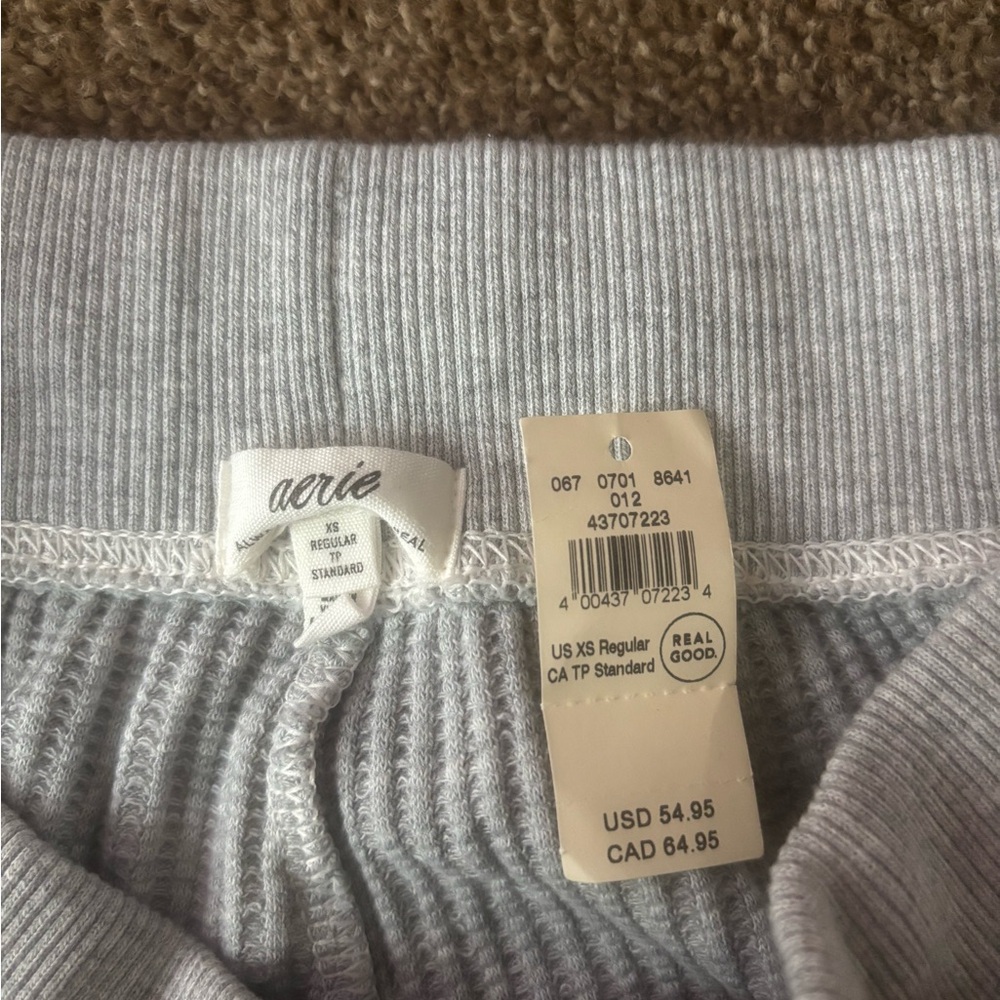 Aerie Essential Waffle Trouser - Picture 7 of 8